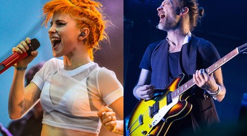 Hayley Williams, do Paramore, e Thom Yorke, do Radiohead - AP/Charles Sykes