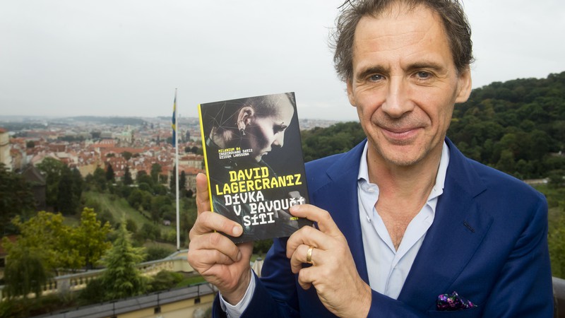 David Lagercrantz em lançamento do livro <i>A Garota Na Teia de Aranha</i>, quarto da saga <i>Millenium</i>  - Viti Simanek/CTK/AP