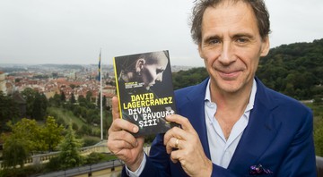 David Lagercrantz em lançamento do livro <i>A Garota Na Teia de Aranha</i>, quarto da saga <i>Millenium</i>  - Viti Simanek/CTK/AP