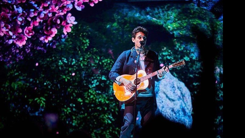 John Mayer em apresentação em Chicago, nos Estados Unidos.  - Reprodução/Instagram