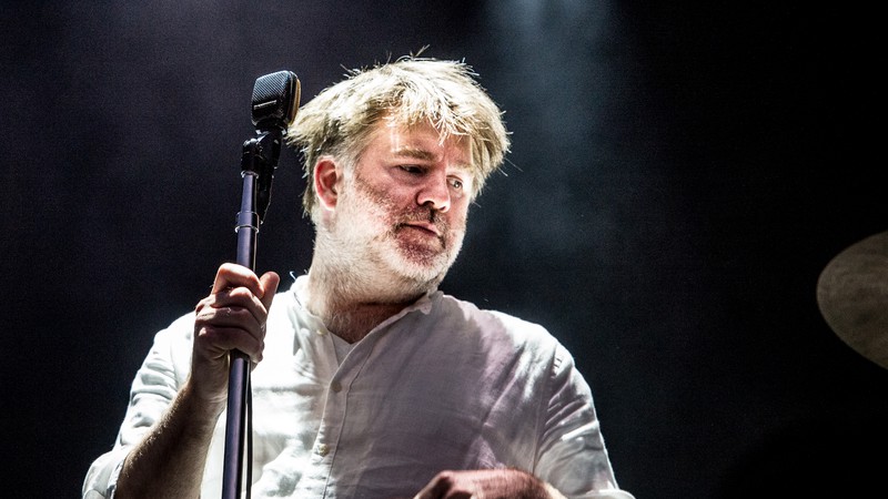 James Murphy durante show do LCD Soundsystem no Lollapalooza Chicago de 2016 - Amy Harris/Invision/AP