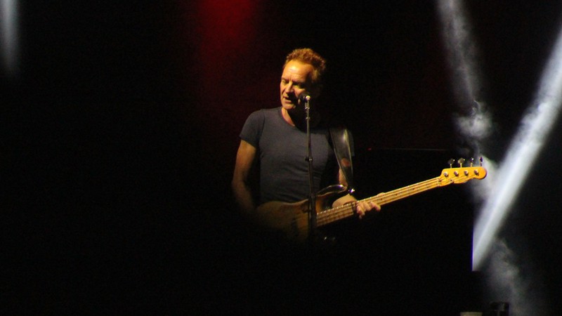 Sting durante apresentação solo no Allianz Parque, em São Paulo - Ana Luiza Ponciano