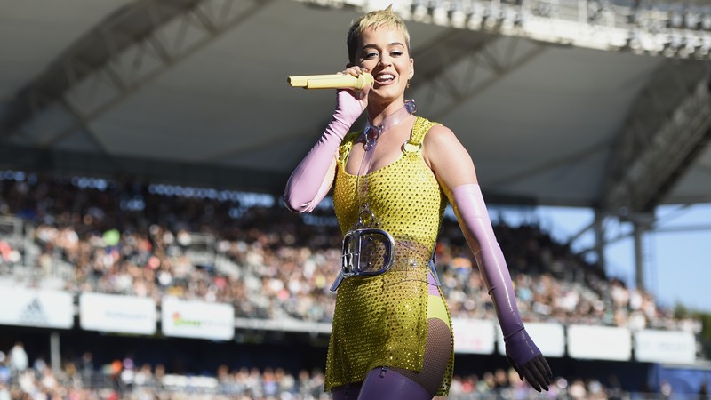 Katy Perry em apresentação na Califórnia, Estados Unidos, em 2017 - Chris Pizzello/Invision/AP