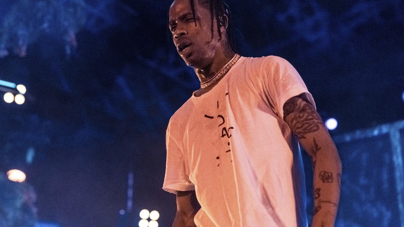 Travis Scott em apresentação no festival Coachella, em 2017 - Jeff Lombardo/Invision/AP