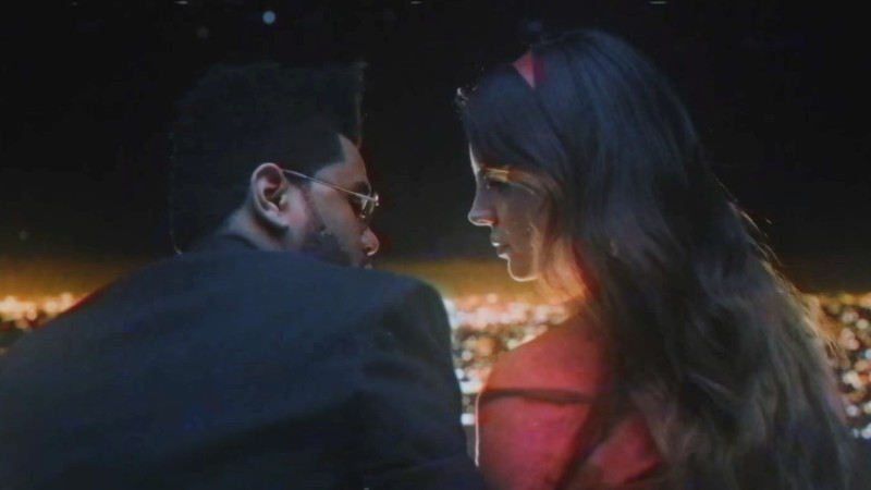 Lana Del Rey e The Weeknd no clipe de "Lust for Life" - Reprodução/Vídeo