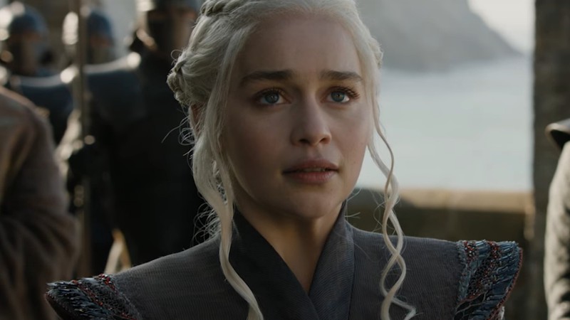 Daenerys Targaryen (Emilia Clark) em cena da sétima temporada de <i>Game of Thrones</i> - Reprodução/Vídeo