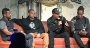 Edi Rock, KL Jay, Mano Brown e Ice Blue, do Racionais MC's, em vídeo de entrevista no Red Bull Music Academy Festival São Paulo - Reprodução/Vídeo