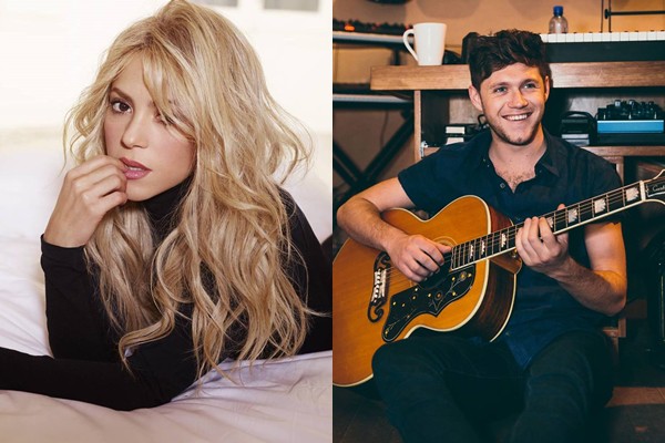 Shakira e Niall Horan - Reprodução/Facebook