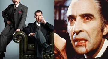 Martin Freeman e Benedict Cumberbatch, atores da série <i>Sherlock</i>; cena do filme <i>Drácula</i> - Reprodução