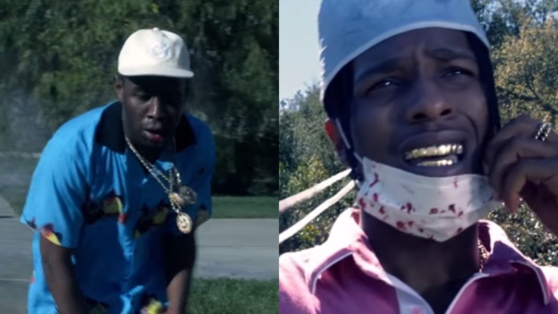 Tyler, the Creator e A$AP Rocky no clipe de "Who Dat Boy" - Reprodução