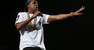 O rapper norte-americano Jay-Z durante show em 2013 - Press Association/AP