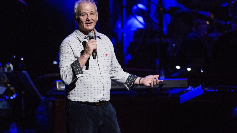 Bill Murray palestra no Love Rocks NYC 2017 (Foto: Amy Harris/Invision/AP)