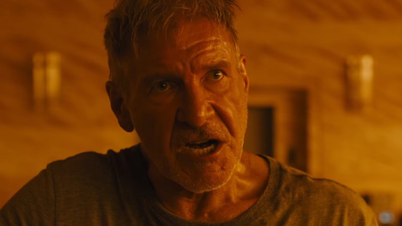 Harrison Ford em cena do trailer de <i>Blade Runner: 2049</i> - Reprodução/Vídeo