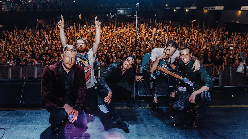 The Maine após show no Tropical Butantã, em São Paulo, em 2017 - Reprodução/Instagram