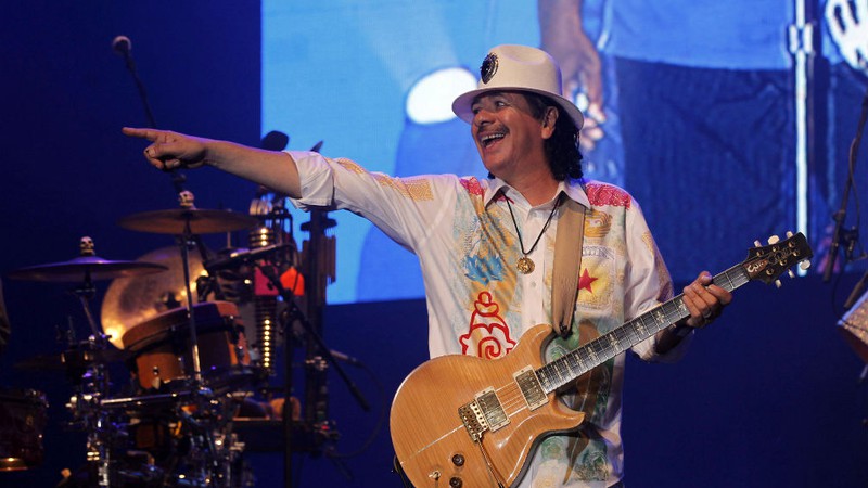 70 anos Carlos Santana - Abre - Mustafa Quraishi/AP