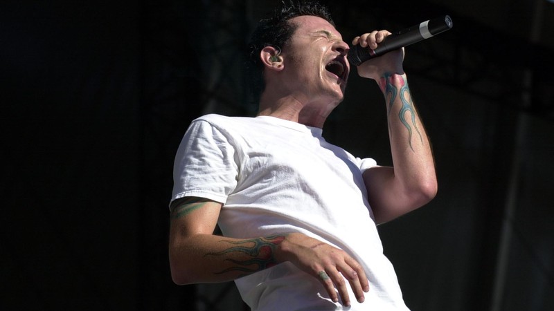 Chester Bennington, vocalista do Linkin Park (Foto: AP)