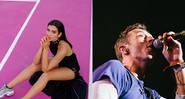 Dua Lipa e Chris Martin, do Coldplay - Reprodução/Divulgação