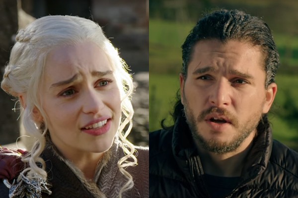 Emilia Clarke e Kit Harrington - Reprodução/Vídeo