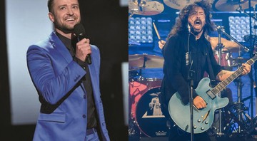 Justin Timberlake e Dave Grohl - Associated Press