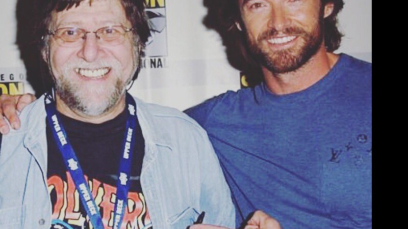 Hugh Jackman e Len Wein - Reprodução/Facebook