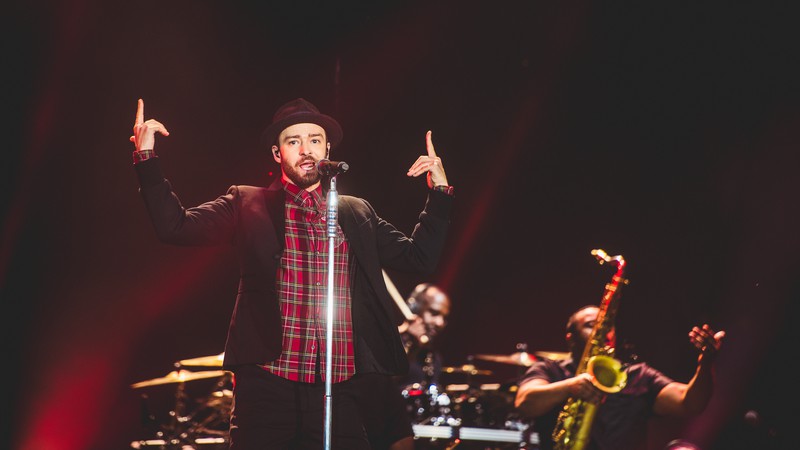 Justin Timberlake durante show no terceiro dia de Rock in Rio 2017 - Fernando Schlaepfer/I Hate Flash/Divulgação