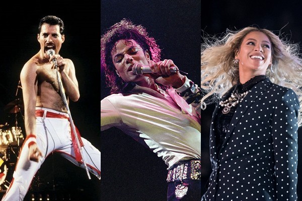 Freddie Mercury, Michael Jackson e Beyoncé - Getty Images/AP/AP