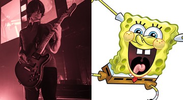 Jonny Greenwood e Bob Esponja - AP/Reprodução