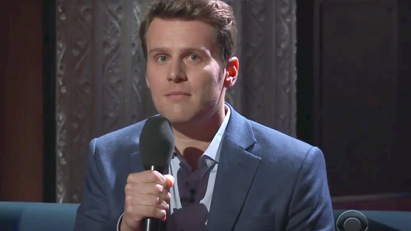 Jonathan Groff no <i>The Late Show</i> - Reprodução/Vídeo