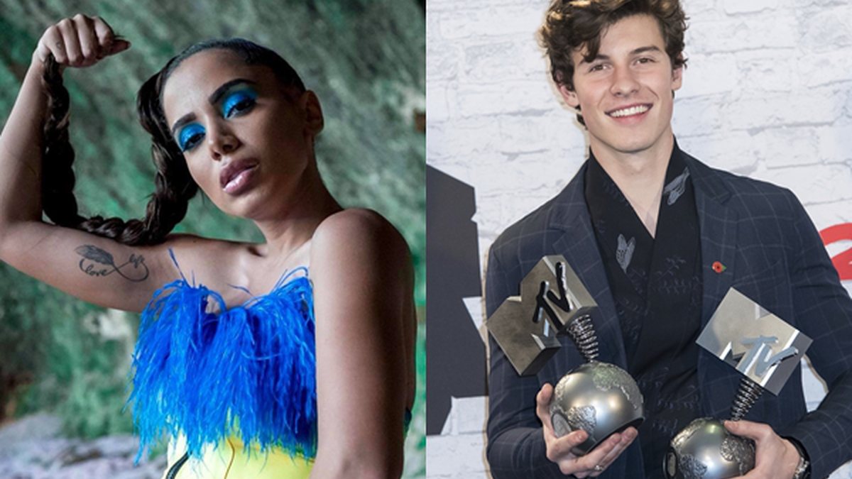 Anitta e Shawn Mendes - Divulgação/AP