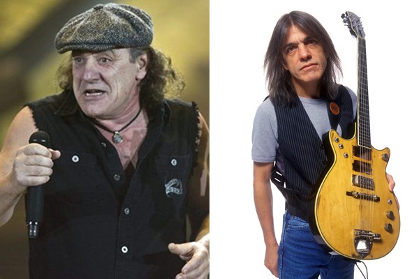 Brian Johnson e Malcolm Young - AP