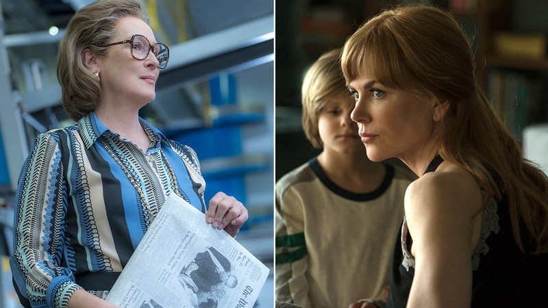 Imagens de <i>Big Little Lies</i> e <i>The Post</i>, indicados ao Globo de Ouro de 2018 - Reprodução