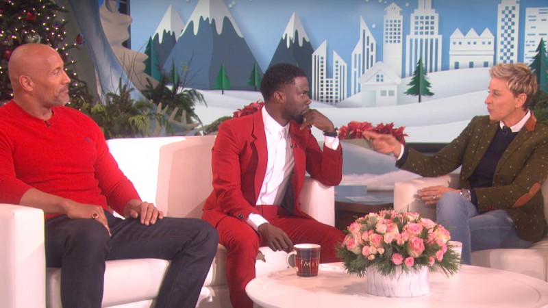 Dwyane Johnson no programa da Ellen - Reprodução/Vídeo