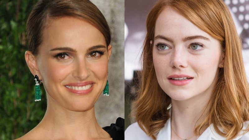 As atrizes Natalie Portman e Emma Stone - Reprodução