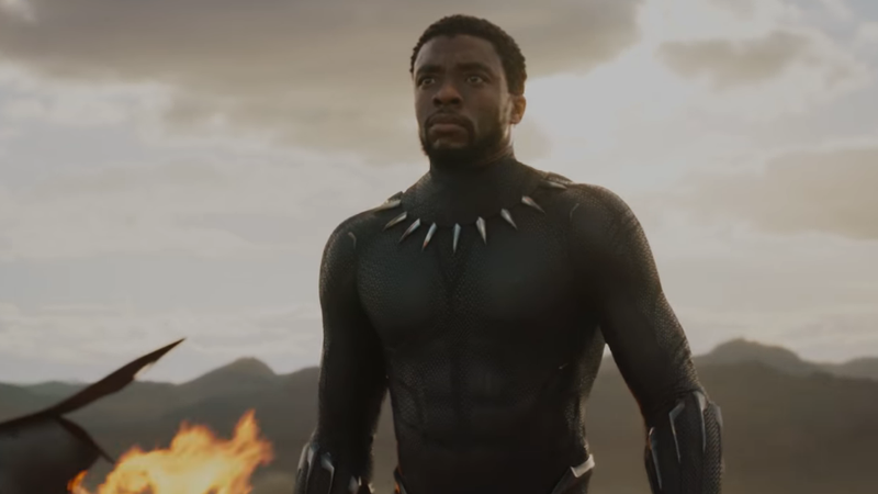 O ator Chadwick Boseman como o Pantera Negra. - Divulgação