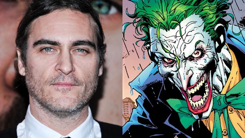 O ator Joaquin Phoenix e o personagem dos quarinhos que ele pode interpretar, o Coringa - AP/Reprodução