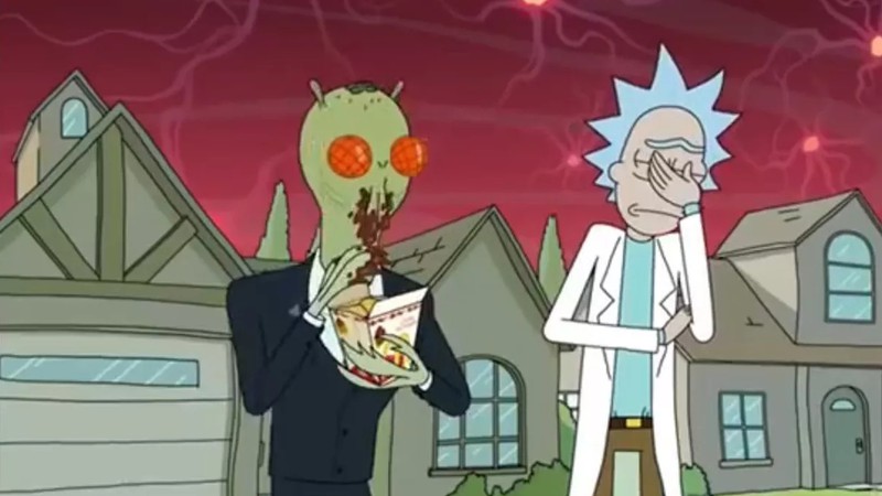 Cena do desenho <i>Rick and Morty</i> - Reprodução