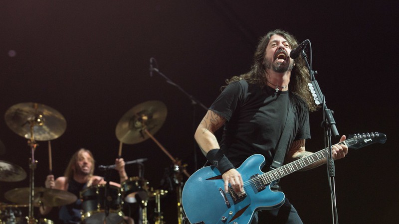 Show do Foo Fighters no Maracanã, Rio de Janeiro, durante excursão da banda de Dave Grohl com o Queens of the Stone Age pelo Brasil (Foto: Marcos Hermes)