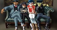 Gorillaz, banda animada formada por Russell Hobbs, Murdoc, 2-D e Noodle - Reprodução