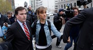 A atriz Allison Mack, acusada de envolvimento em esquema de tráfico sexual - Frank Franklin II/AP