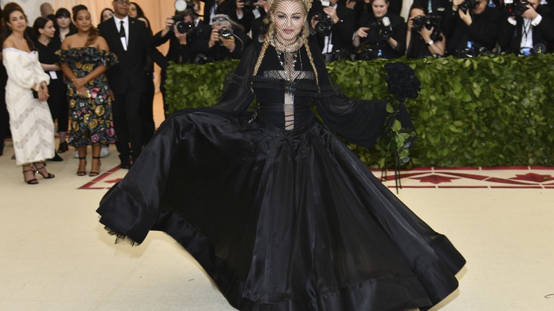 Madonna no tapete vermelho do Met Gala 2018 - Charles Sykes/Invision/AP