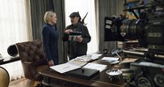 Robin Wright no set de <i>House of Cards</i> - Divulgação/Netflix