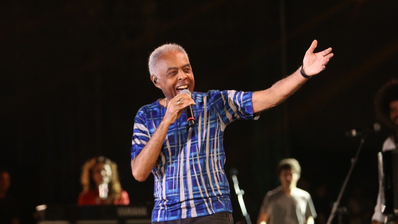 Gilberto Gil durante show do Refavela40 no João Rock 2018  - Roberto Galhardo/Divulgação