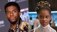 Chadwick Boseman e Letitia Wright: homenagem em Pantera Negra - (Foto: Reprodução)