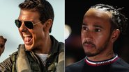 Lewis Hamilton (Foto: Reprodução / Twitter) e Tom Cruise (Foto: Reprodução / Paramount Pictures)