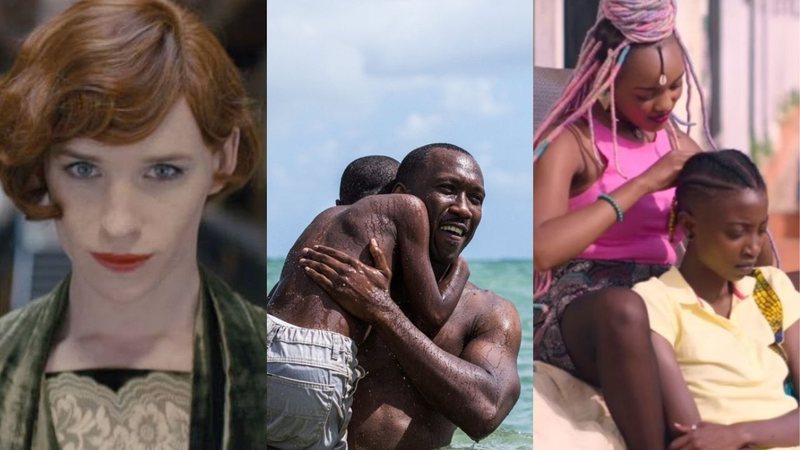 A Garota Dinamarquesa, Moonlight e Rafiki (Fotos: Reprodução/IMDb)