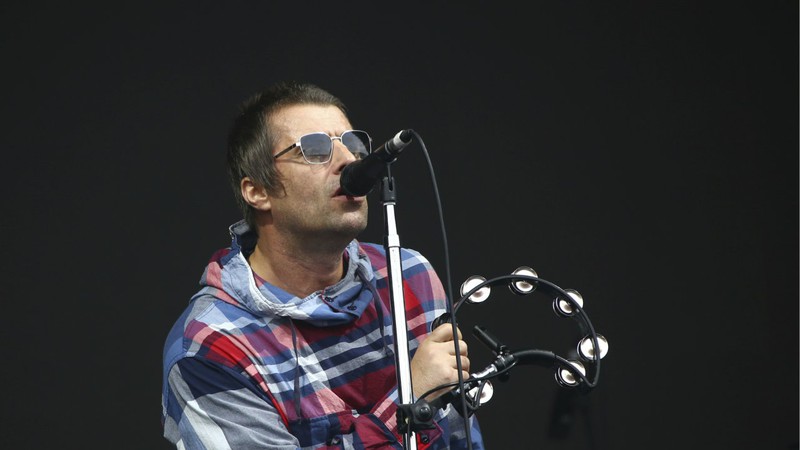 Liam Gallagher no Festival Glastonbury. (Foto: Joel C Ryan/AP)