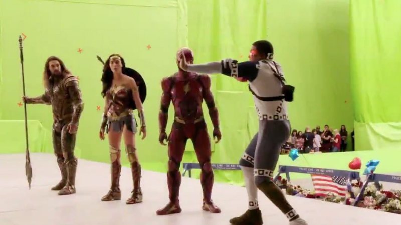 Bastidores de Liga da Justiça de Zack Snyder (Foto: Reprodução / Twitter)