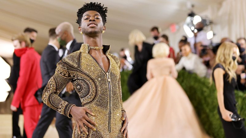 Lil Nas X no Met Gala 2021 (Foto: Mike Coppola/Getty Images)