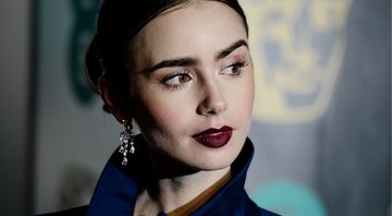 Lily Collins no EE British Academy Film Awards em 2019 (Foto por Gareth Cattermole / Getty Images)