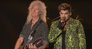 Brian May e Adam Lambert, do Queen. - AP